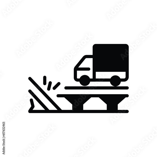 Black solid icon for sudden 