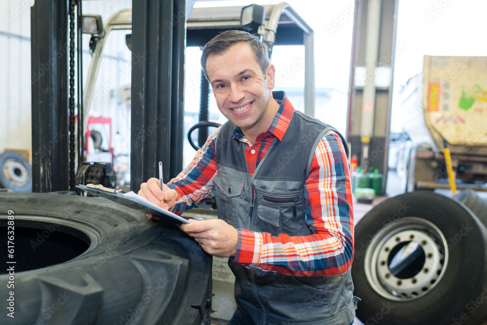portrait of tractor tire check portrait of tractor tire check