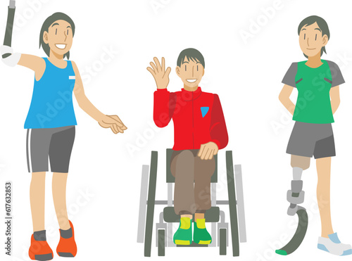 パラアスリートの女性たち