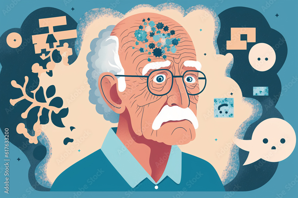 Generative AI Memory Loss Concept Senior Man Has A Mental Disorder Or generative-ai-memory-loss-concept-senior-man-has-a-mental-disorder-or