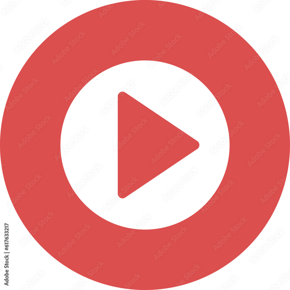 play icons in simple circle. play icons in simple circle.