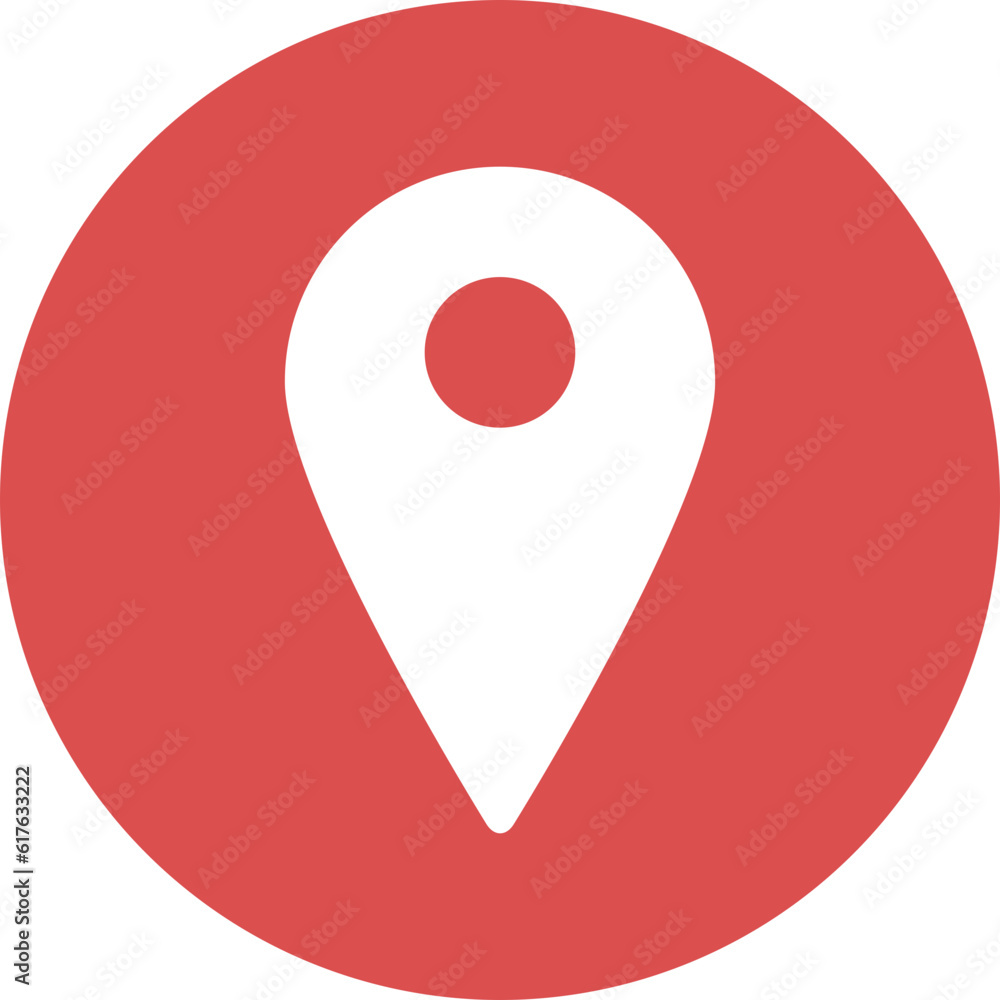 location pointer pin icons in simple circle. location pointer pin icons in simple circle.