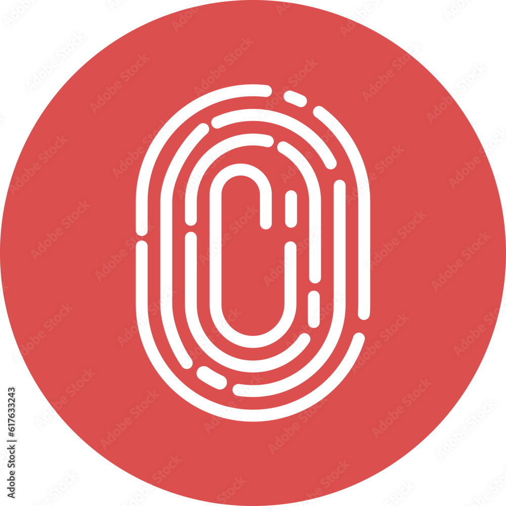 fingerprint scanner icons in simple circle. fingerprint scanner icons in simple circle.
