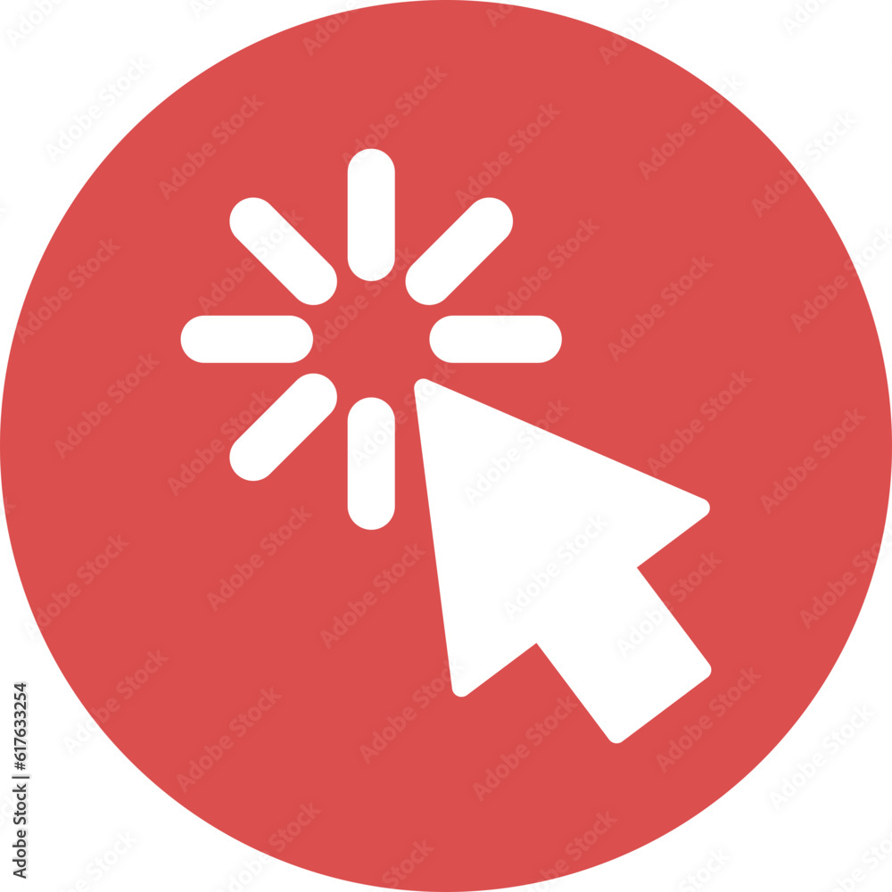 cursor mouse icons in simple circle. cursor mouse icons in simple circle.