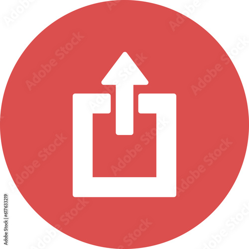 upload icons in simple circle.