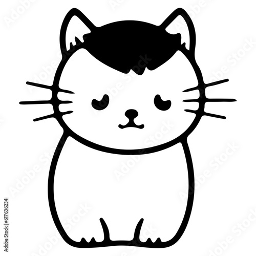 Cute Cat Outline