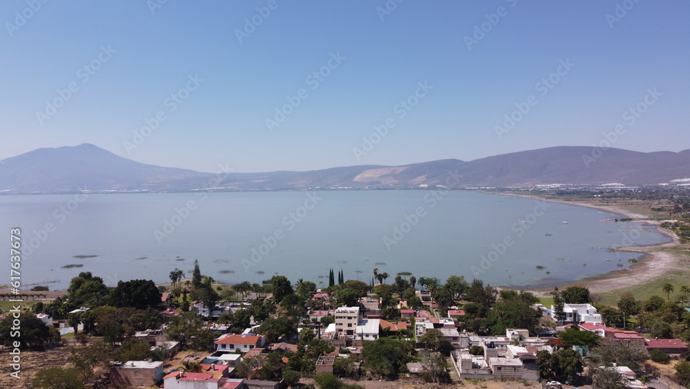 drone photography of lake chapala in jalisco mexico