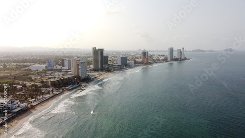Wallpaper Mural photography with drone of a morning in mazatlan beach sinaloa mexico Torontodigital.ca