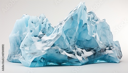 Chilled Grandeur: A White Symphony Frames the Isolated Iceberg