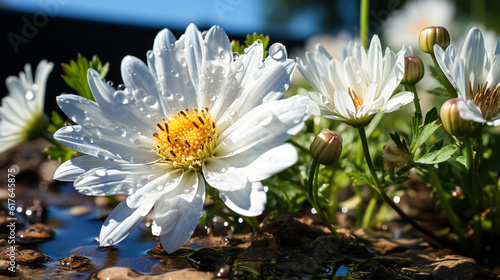 white flower in the garden