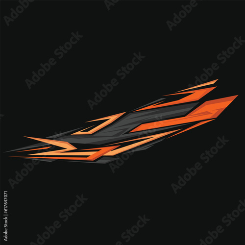 car body wrap background sticker vector