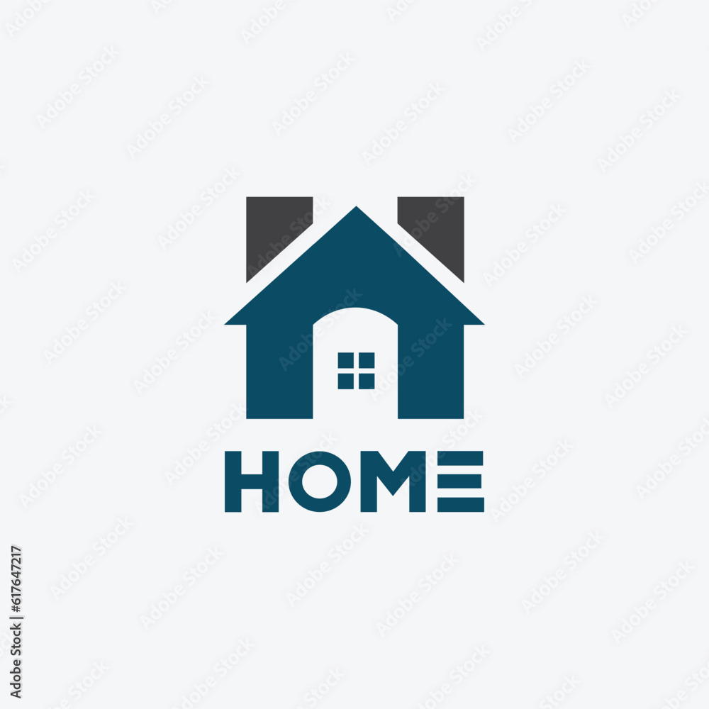 H letter home logo design template H letter home logo design template