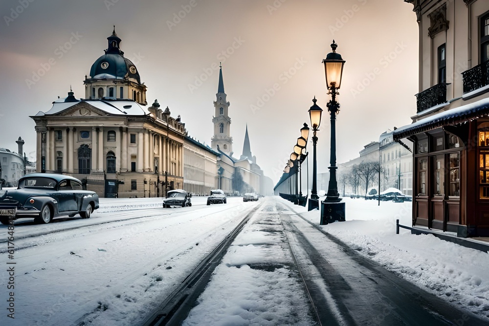 street in the winter