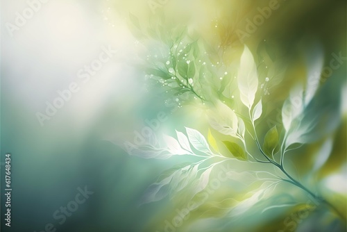 soft abstract natural background image lots of light colours are green white bluegrey  photo