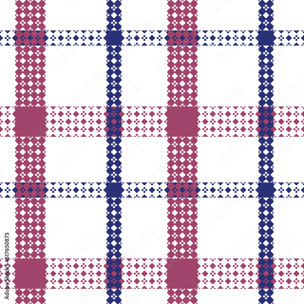 Tartan Plaid Vector Seamless Pattern. Tartan Seamless Pattern. Flannel Shirt Tartan Patterns. Trendy Tiles for Wallpapers.