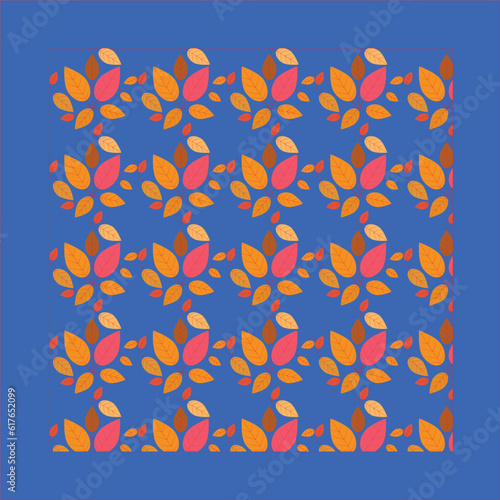 flower pettern design with attractive shapes and beautiful colors