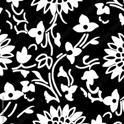 Hawaian and floral beach abstract pattern suitable for textile and printing needs