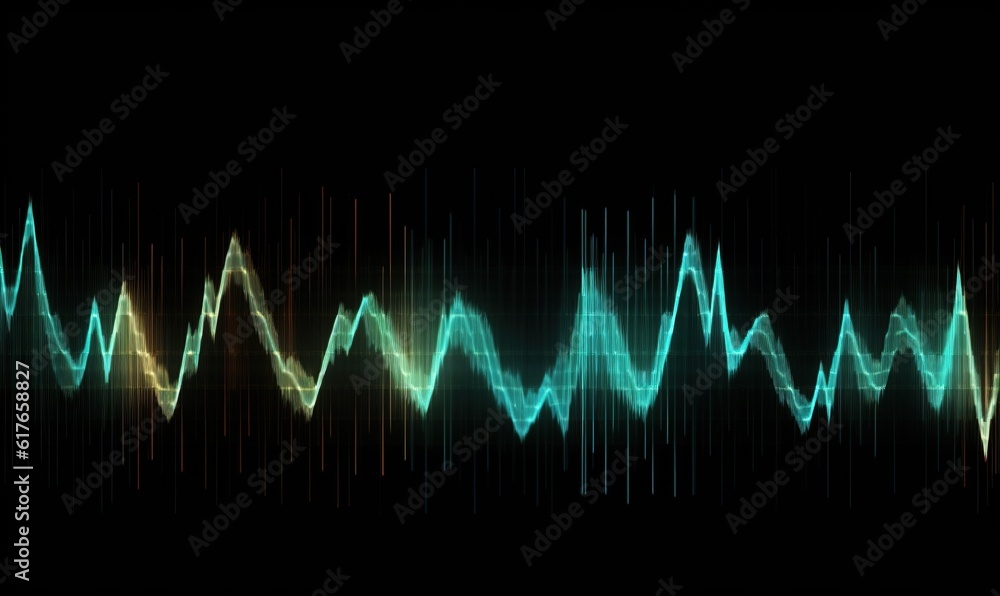 Visualizing music with vibrant sound waves Visualizing music with vibrant sound waves