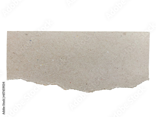 vintage ripped paper isolated element
