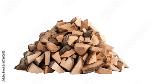                                                       No.045   Natural Warmth  The Allure of Firewood for Campfires Generative AI