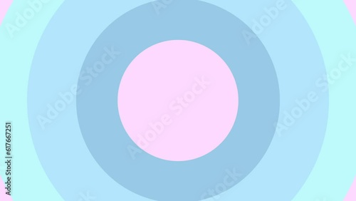 Animated pink, blue pastel curcles. photo