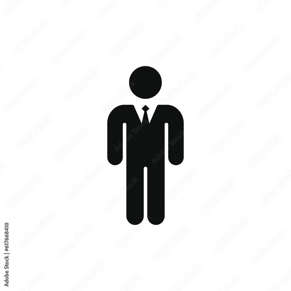 Businessman icon isolated on white background Businessman icon isolated on white background