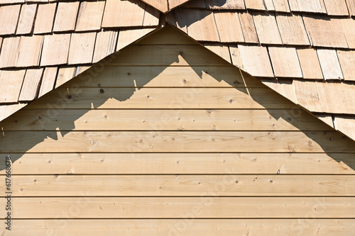 maison construction en bois zome toit ecologique geometrie © JeanLuc