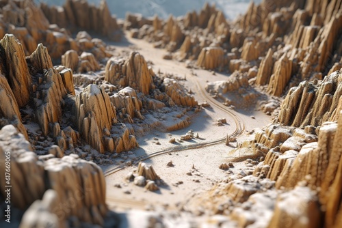 mountainous terrain. Generated by AI.