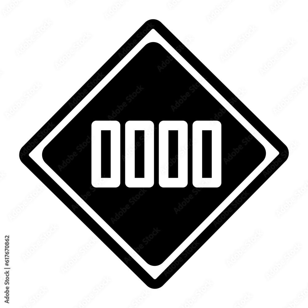 zebra crossing line icon zebra crossing line icon