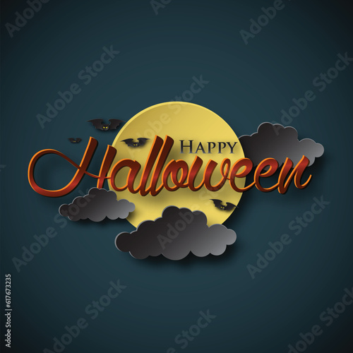 PrintSpooky Halloween Greetings: Captivating Paper Art Illustration