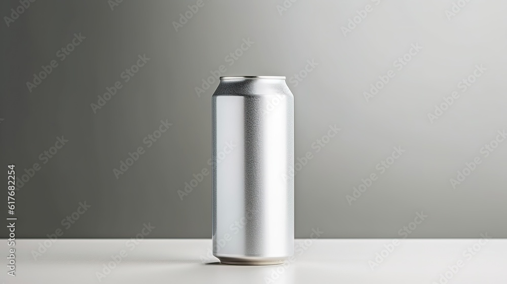 simple minimalist beverage beverages can, soft light colour tone wide copy space generative ai simple minimalist beverage beverages can, soft light colour tone wide copy space generative ai