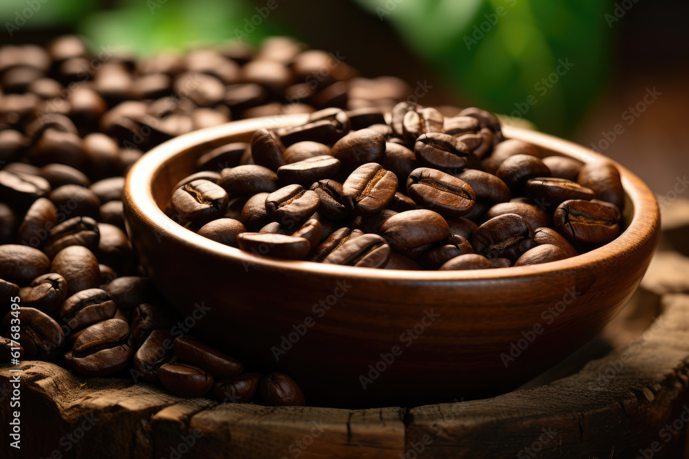 Fototapeta premium Explore the concept of coffee beens, transparent background (PNG). Generative AI.