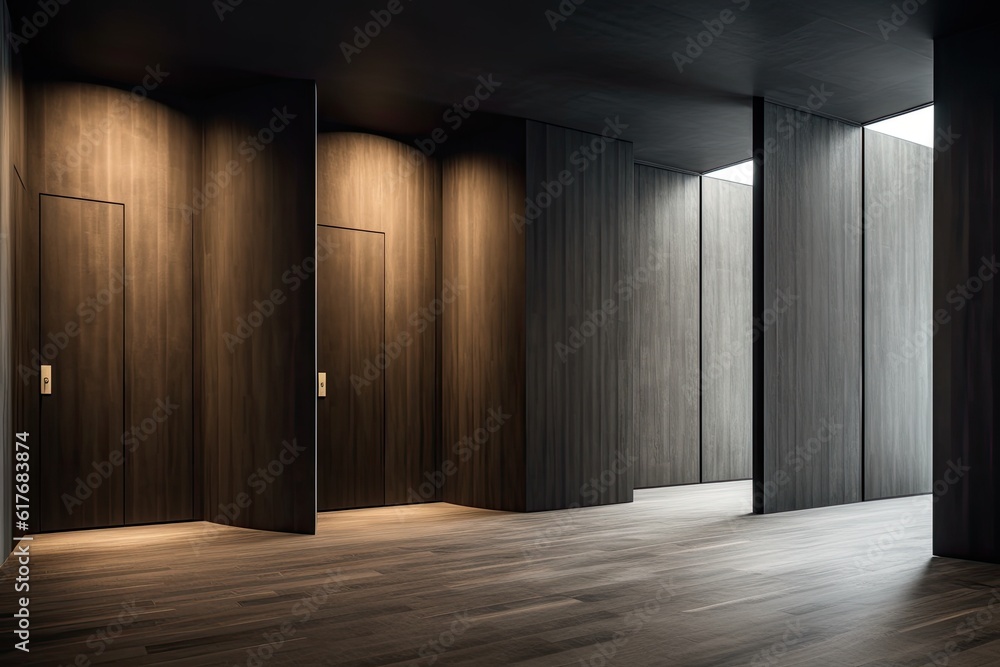 Wall & Door system for a truly modern and designer apartment that everything matches everything. Generative AI Technology Wall & Door system for a truly modern and designer apartment that everything matches everything. Generative AI Technology