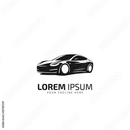 Car logo icon car silhouette car isolated vector illustration design template on white background.