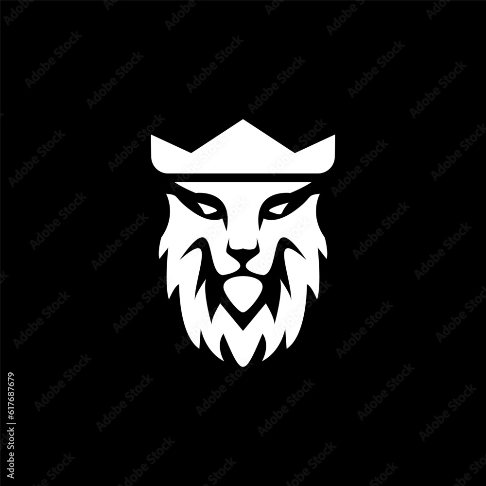 Lion head logo vector illustration, emblem design. Lion head logo vector illustration, emblem design.