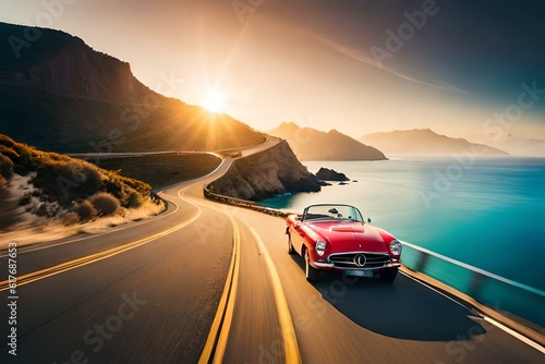 car on the beach