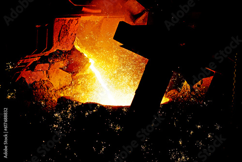 Ironworks - Details from cast iron plant photo