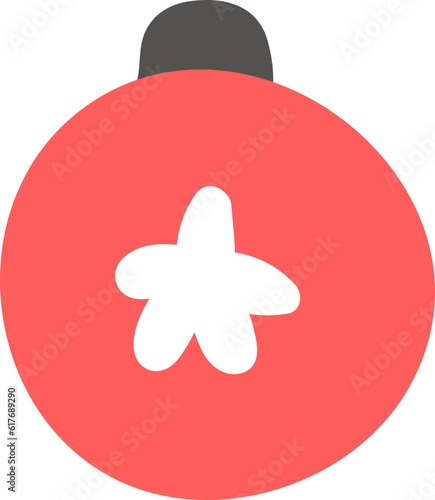 Christmas light ball, Cute Christmas themed illustration for festive decoration