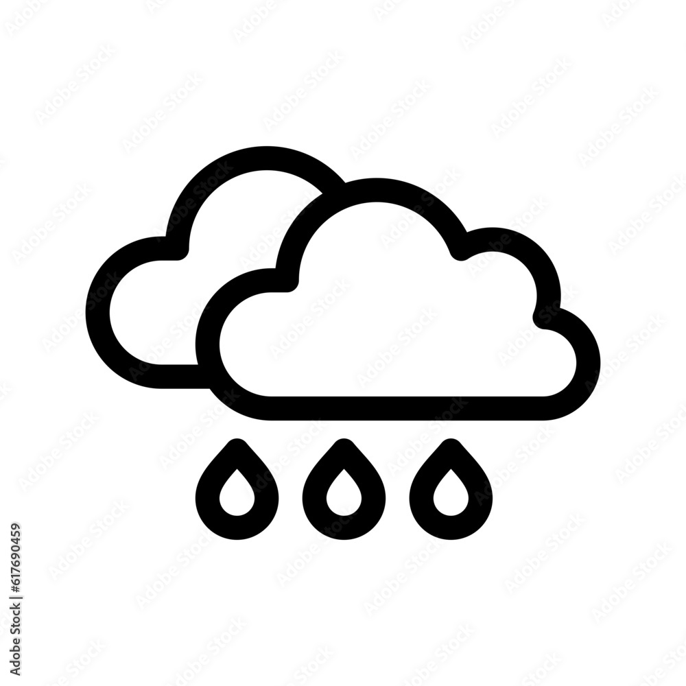 Rain Icon Vector Symbol Design Illustration Rain Icon Vector Symbol Design Illustration