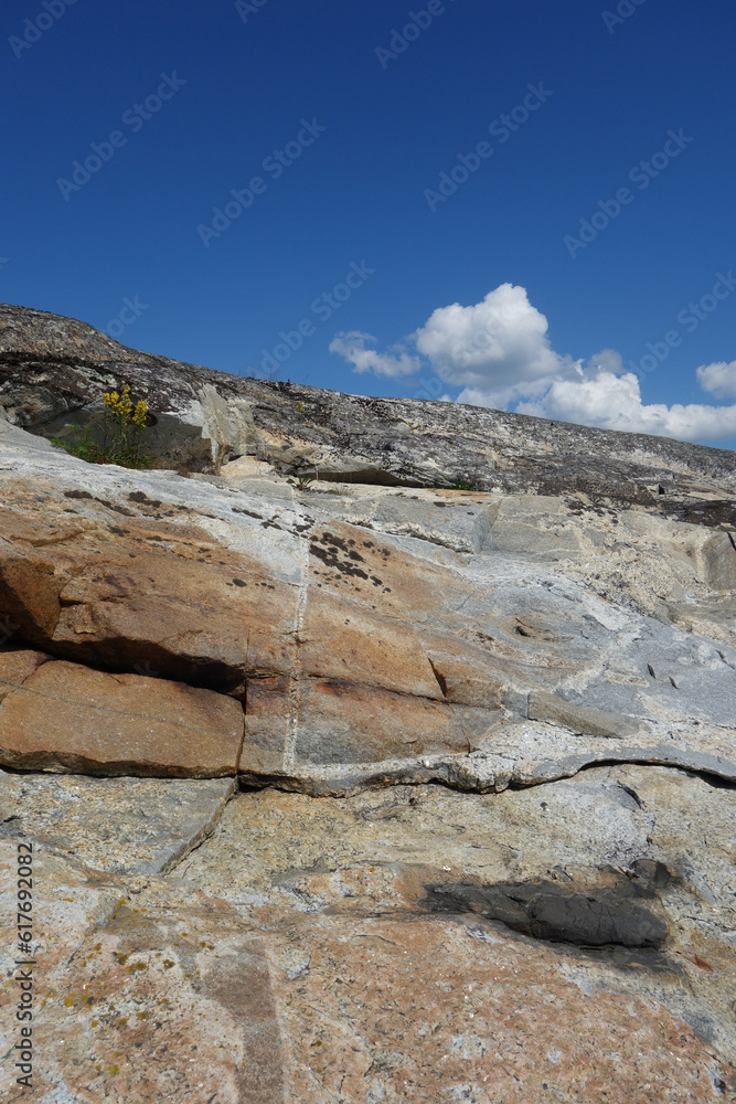 Rocky landscape in the archipelago in Finland Rocky landscape in the archipelago in Finland