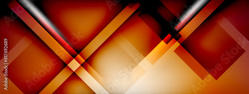 Light and shadow squares and lines abstract background