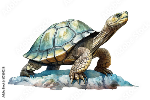 Turtle illustration on a white background