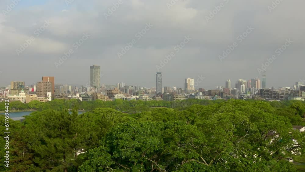 福岡城跡からの眺望（福岡県・福岡市）