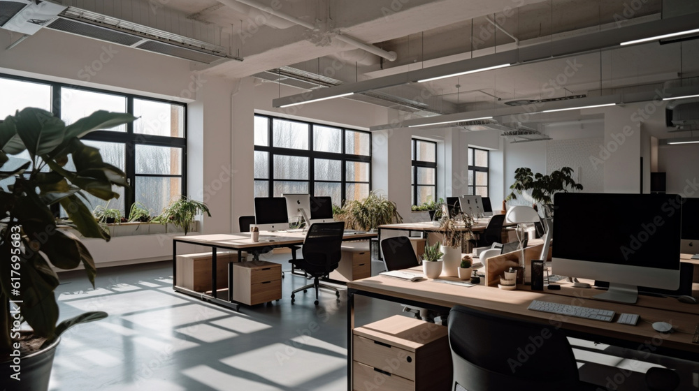modern office interior design. Loft concept