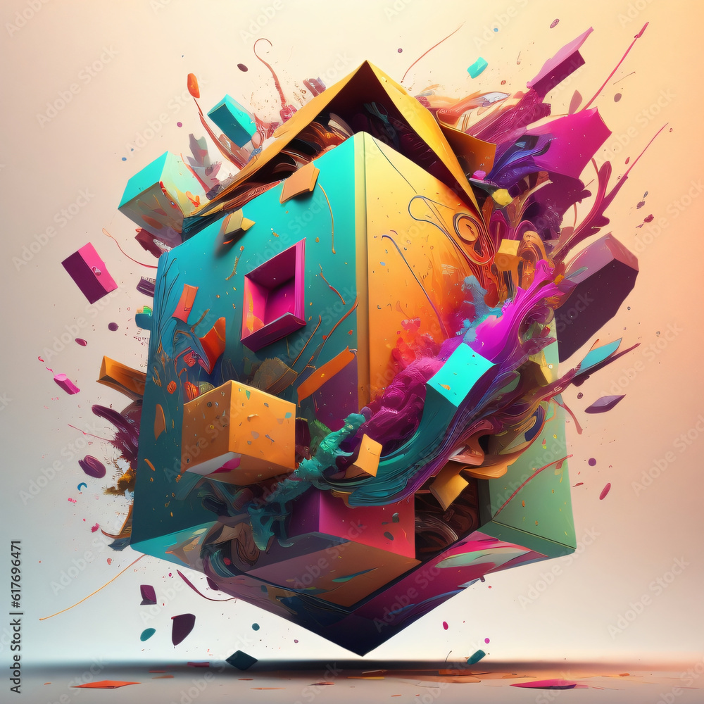 abstract background with squares abstract background with squares