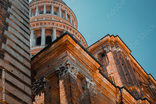 Basilica San Gaudenzio Novara, Italy, Piemonte. Full frame. photo