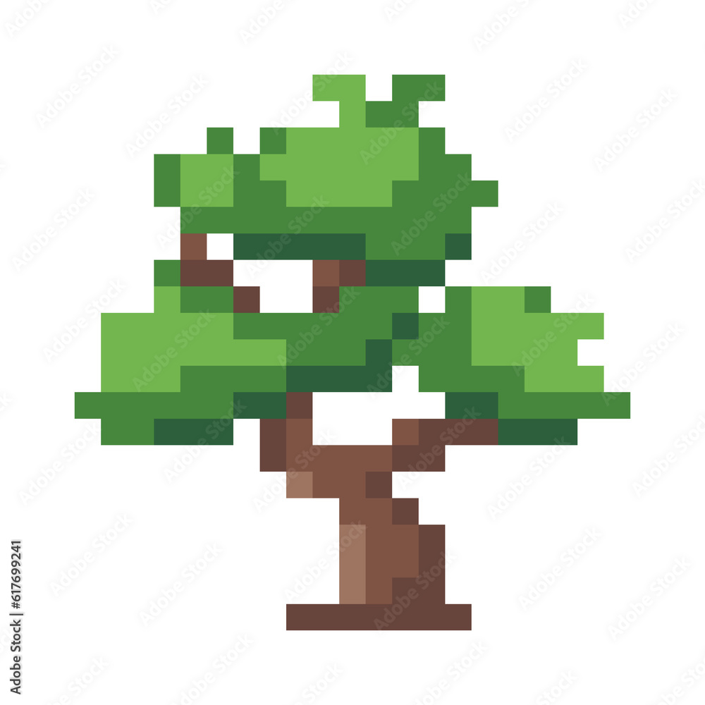 Fototapeta premium Pixel tree nature 