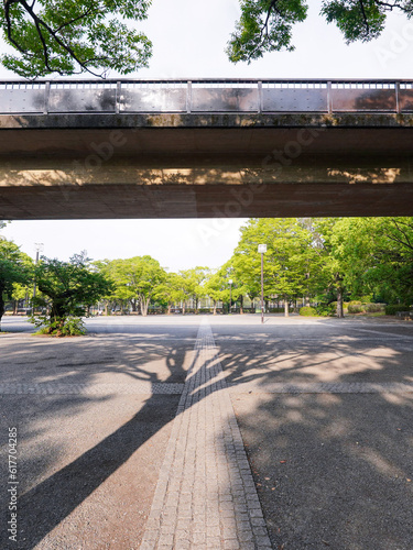 Wallpaper Mural 夏の朝、代々木公園イベント広場（東京都渋谷区） Torontodigital.ca