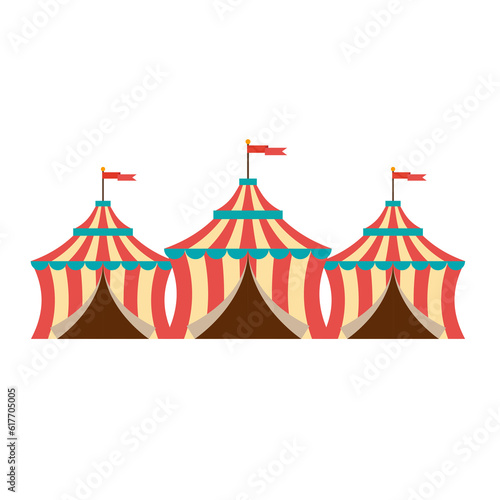 Circus tents illustration