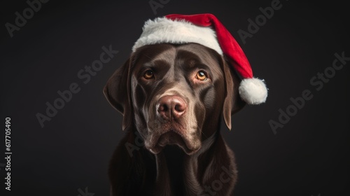 Santa Pawsome: Dog in a Santa Hat Spreads Festive Magic and Paw-sitivity